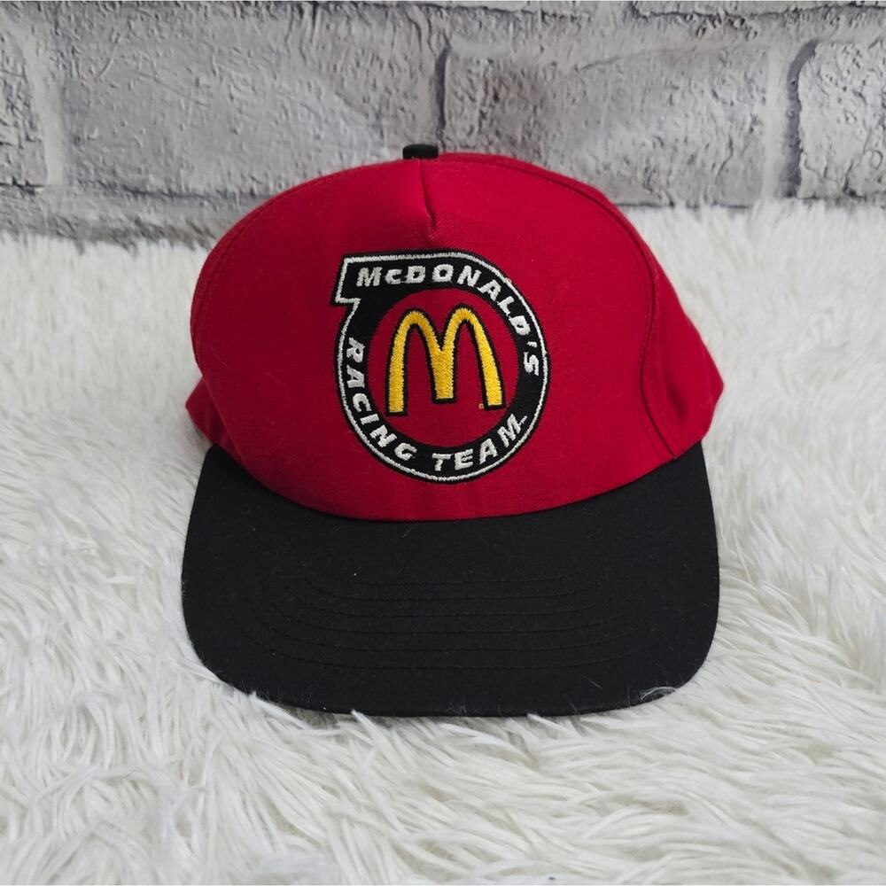 McDonald's Vintage Racing Team‎ Red and Black Snapback Made In USA